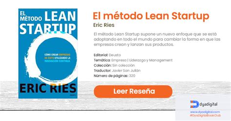 Resumen El Método Lean Startup Libro De Eric Ries Book Club Dyadigital