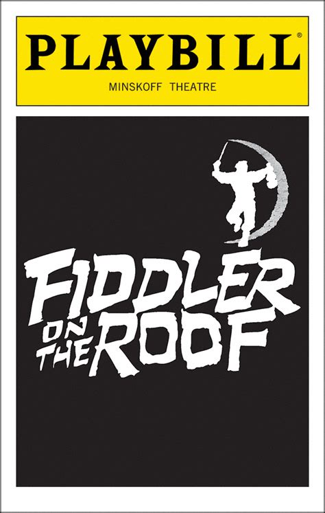 Fiddler On The Roof Broadway Minskoff Theatre 2004 Playbill