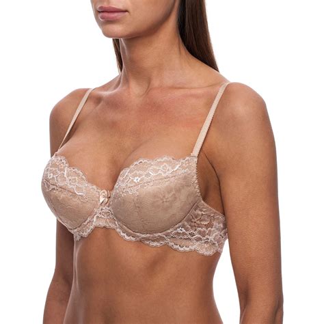 Sexy Push Up Lace T Shirt Plunge Low Back Sheer Underwire Demi Padded Pushup Bra Ebay