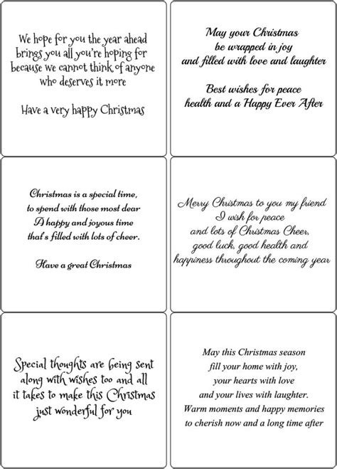Peel Off Christmas Verses 3 Sticky Verses For Handmade Cards And Crafts