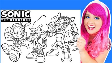 Coloring Sonic The Hedgehog Team Chaotix Coloring Pages Espio Charmy
