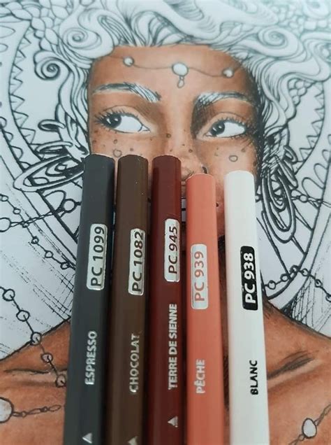 African Skin Tone Combo Using Prismacolor Pencils Skin Tone Colored