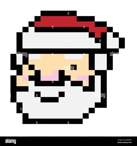 Santa Claus Christmas Pixel Art High Resolution Stock Photography And