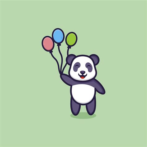 Happy Cute Panda Logo 20552577 Vector Art At Vecteezy