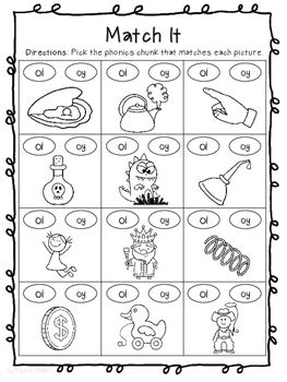 This collection of oi worksheets (primary resources) focuses on phase 3 letters and sounds phonics. Vowel Digraphs oi and oy - Worksheets by Rachel Nielson | TpT