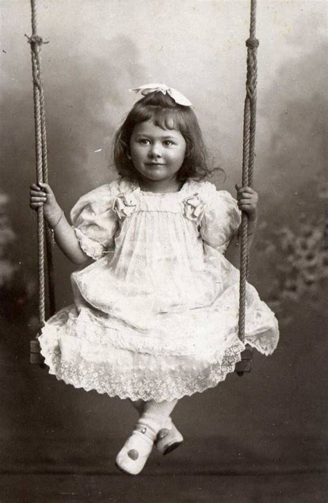 Vintage Little Girl In Swing 002 By Mementomori Stock On Deviantart