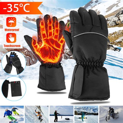 Tsv Tsv Electric Heated Gloves With Rechargeable Battery Touchscreen