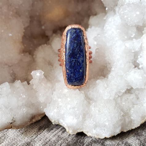 Lapis Lazuli Priestess Ring Healing Stones Jewelry Multi Band Ring Lapis Lazuli