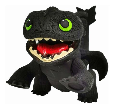 Como Entrenar Tu Dragon Figura Chimuelo Toothless Luz 15cm Capital Comics