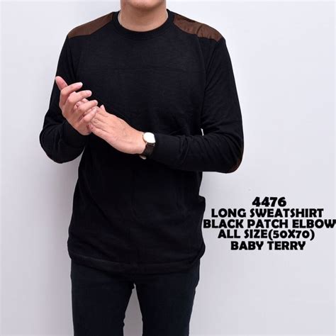 Bagian dalam kaos diobras dengan rapi. Jual kaos panjang hitam cowok sweatshirt sweater baju pria lengan - Jakarta Pusat - Colourfull ...