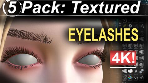 Artstation 5 4k High Definition Eyelash Pack Brushes