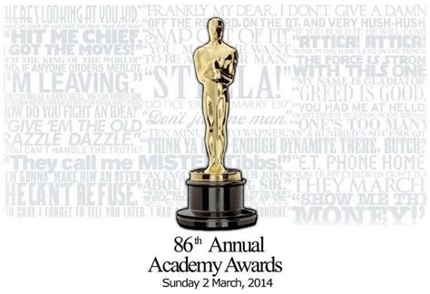 The 85th Annual Academy Awards Logo With An Oscar Statue On Its Pedestal