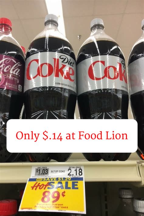 Click here to view our faqs or use our chat feature below for updates. Food Lion: Diet Coke 2L $.14 (Plus A Few Other Deals)