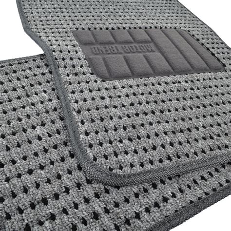 Gray Heavy Duty Woven Berber Carpet Car Floor Mats Fit 4 Pcs Ebay