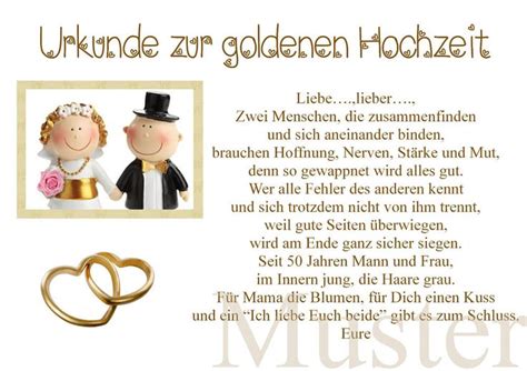 Liebe wünsche und herzliche glückwünsche zur goldenen hochzeit: Urkunde zur goldene Hochzeit 50. Hochzeitstag Gold ...