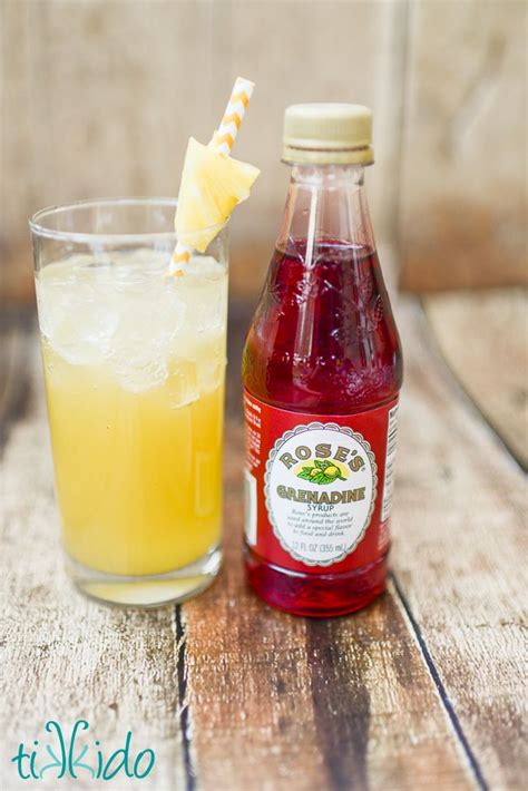It's a combination of malibu rum, amaretto, pineapple juice and cranberry juice. Coconut Malibu rum, pineapple juice, ginger ale, and grenadine syrup will make you think you're ...