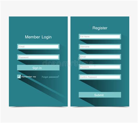 Forms Login Stock Vector Illustration Of Creative Layout 45794762