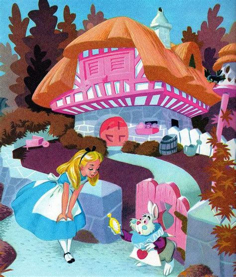 A Neat House In The Woods Dollshouse To Print Alice In Wonderland 1951 Alice In Wonderland