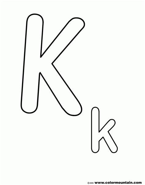 Letter K Coloring Page  Coloring Home