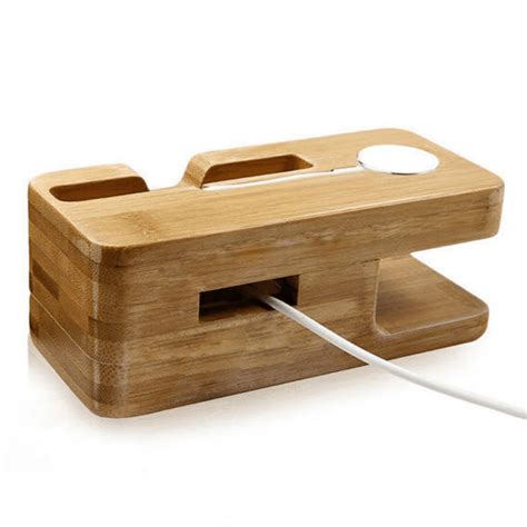 Bamboo Apple Watch And Iphone Charging Station The Salty Fox