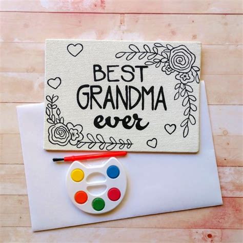 Personalized Diy Grandma Card Best Grandma Ever Card Great Etsy
