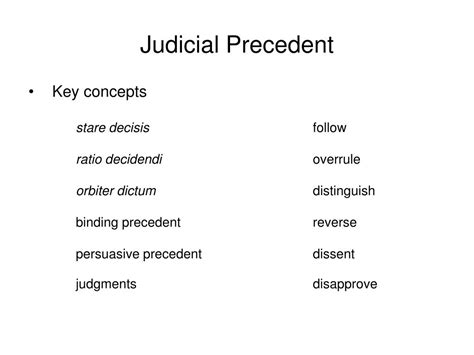 Ppt Judicial Precedent Powerpoint Presentation Free Download Id