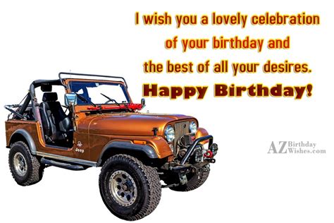 Birthday Wishes With Jeep Birthday Images Pictures