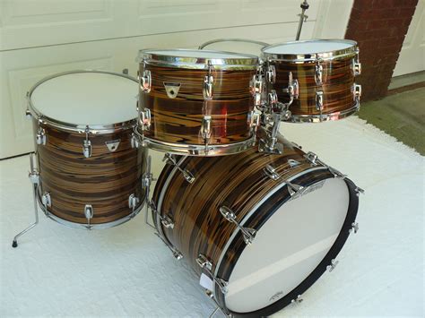 1970s Ludwig Standard S 330 Drum Set Finished In Bronze Strata — Not So