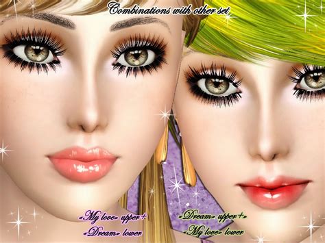 Sintiklias Creations Eyelashes Set Dream By Sintiklia For Sims 3
