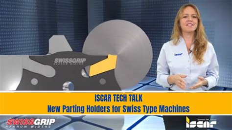 Iscar Tech Talk New Parting Holders For Swiss Type Machines Youtube