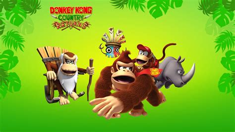 Donkey Kong Wallpaperanimated Cartooncartoonadventure Gamebovine