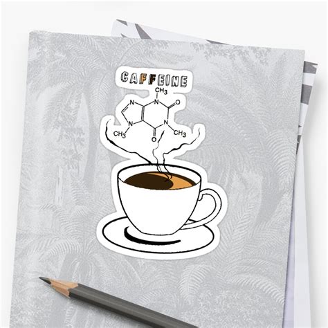 Caffeine Sticker By 7thedelweiss Redbubble