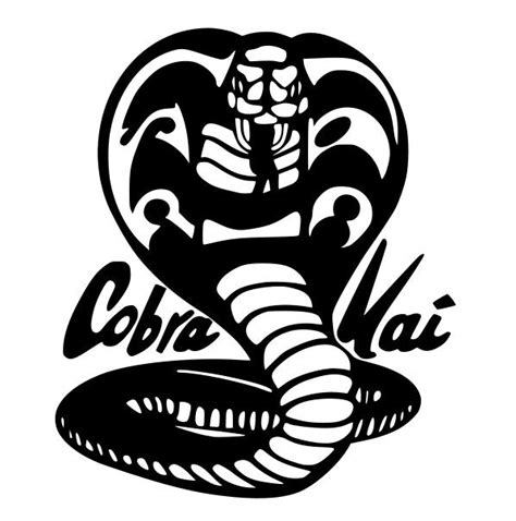 Cobra Kai Logo Karate Kid Svg For Craft Machines Cricut Cameo Etsy Uk