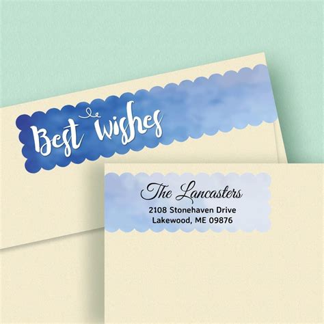 Assorted Greetings Wrap Around Address Labels 8 Designs