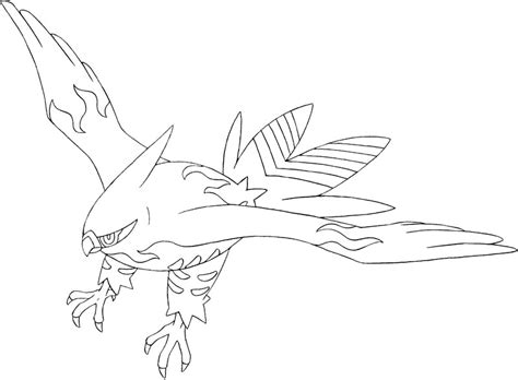 Desenhos para colorir Pokemon Talonflame Desenhos Pokemon