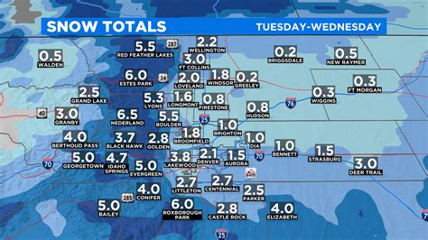Colorado Front Range Snow Totals Summer Snow Piles Up With Nearly A