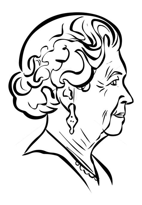 Queen Elizabeth Drawing Free Download On Clipartmag