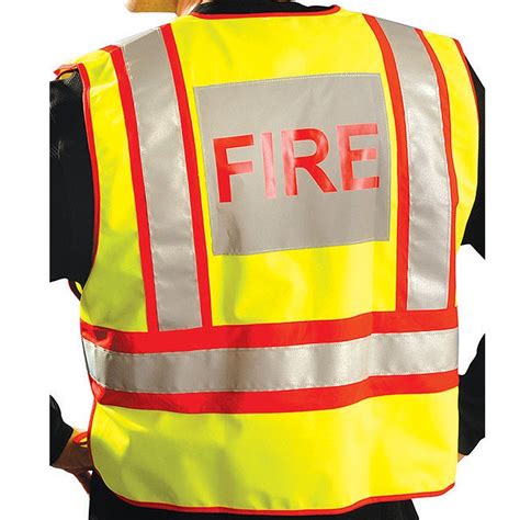 Occunomix Class 2 Hi Vis Yellow Pre Printed Fire Fighter Public Safety