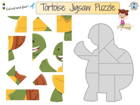 Tortoise Jigsaw Puzzle To Print Treasure Hunt 4 Kids