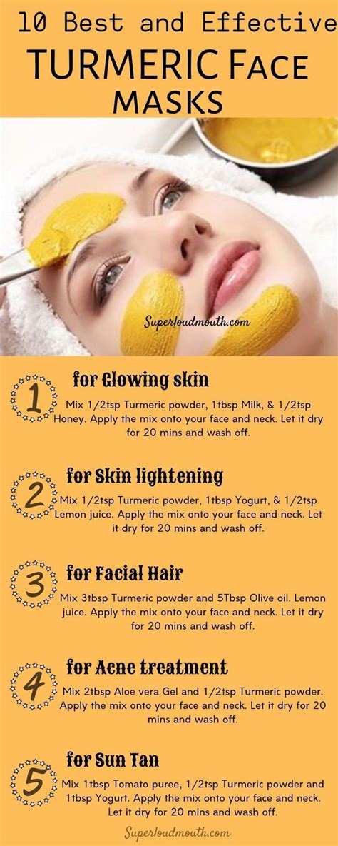 Diy Turmeric Face Masks For All Skin Problems Turmeric Mask Before