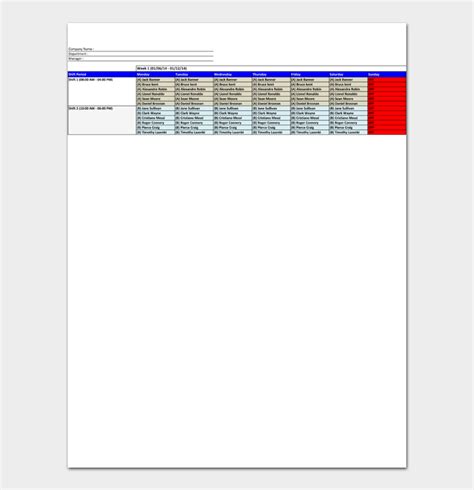 11 Free Dupont Shift Schedule Templates Word And Excel