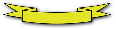 Yellow Banner Clip Art At Vector Clip Art Online Royalty