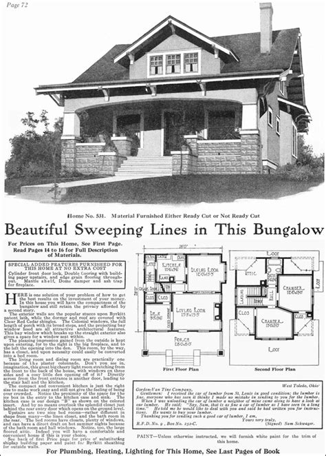 Vintage Craftsman Bungalow House Plans House Design Ideas