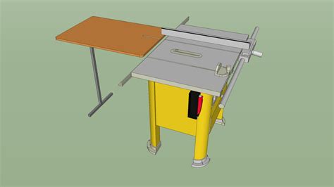 Dewalt Table Saw With Outfeed Table 3d Warehouse