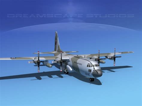 Lockheed C 130 Hercules Raf Modèle 3d 99 3ds Unknown Dae Dwg