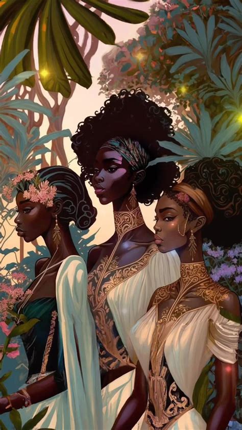 Black Art Painting Black Artwork Afro Painting Woman Painting Black Love Art Heroic Fantasy