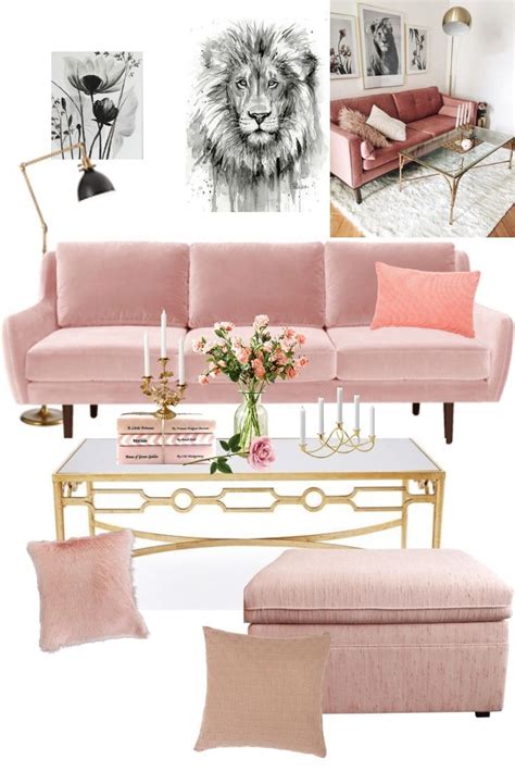Blush Pink Room Decor Ideas Blush Living Room Decor Pink Couch