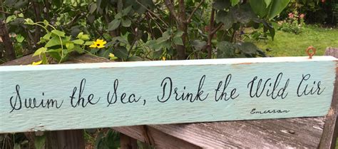Live In The Sunshine Swim The Sea Drink The Wild Air Etsy