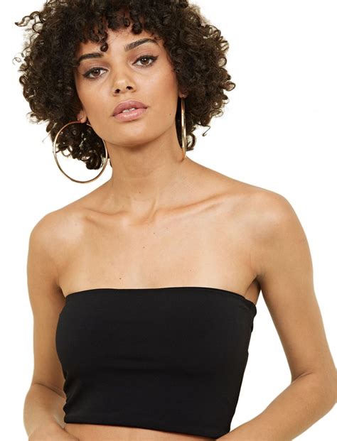 Bandeau Top In Black From New Look
