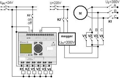 Both high and low voltages can cause premature motor failure, as will voltage imbalance. Wiring diagram of a PLC controlled system for drying of high-voltage induction motors